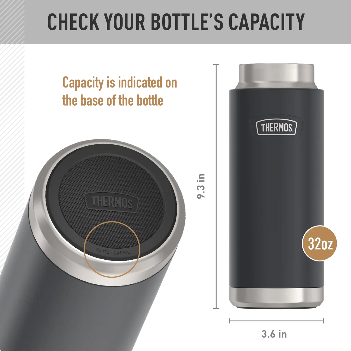 32oz Icon™ Dual Temp Beverage Bottle - Replacement Drink Lid