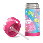 Barbie Bundle - Novelty Barbie Camper Lunch Box, 12oz. FUNtainer Water Bottle and Hard Ice