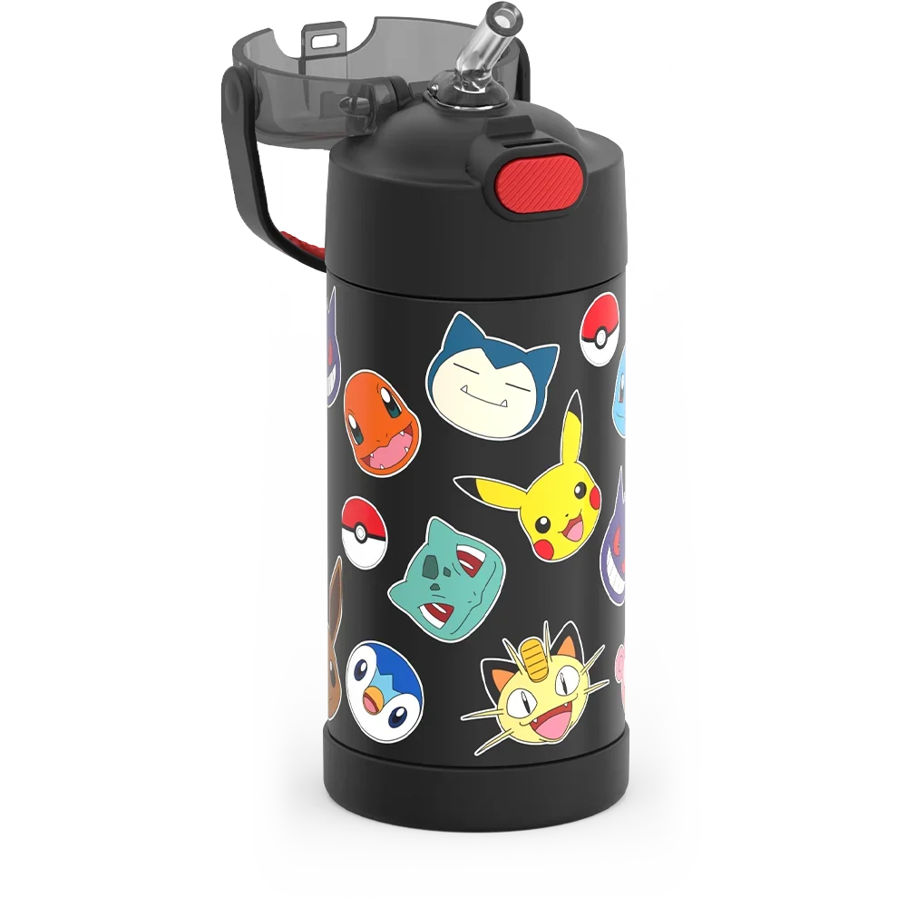 Pokémon Bundle - Novelty Lunch Box, 12oz FUNtainer® Water Bottle, 10oz FUNtainer® Food Jar & Hard Ice