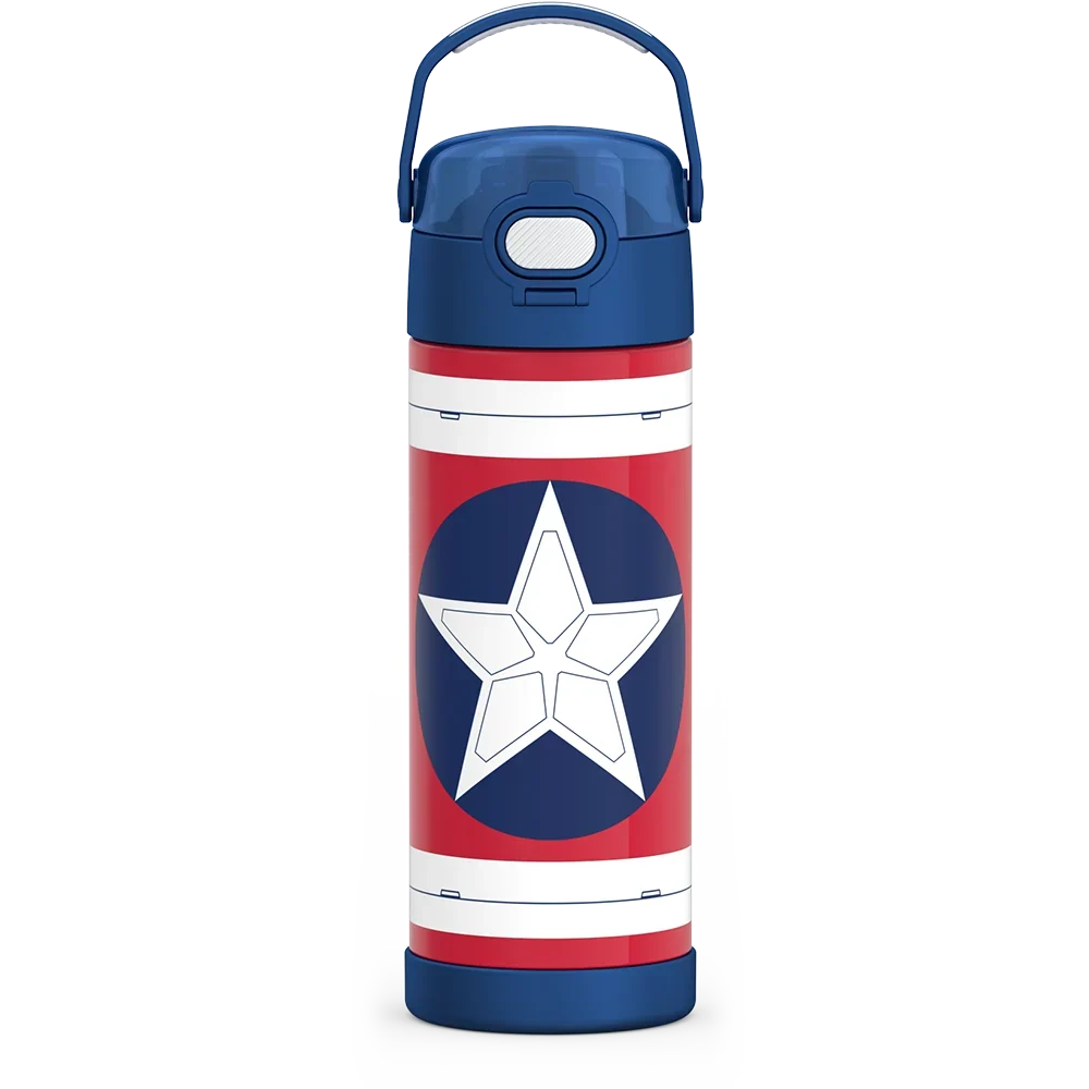 16oz FUNtainer® Water Bottle Captain America