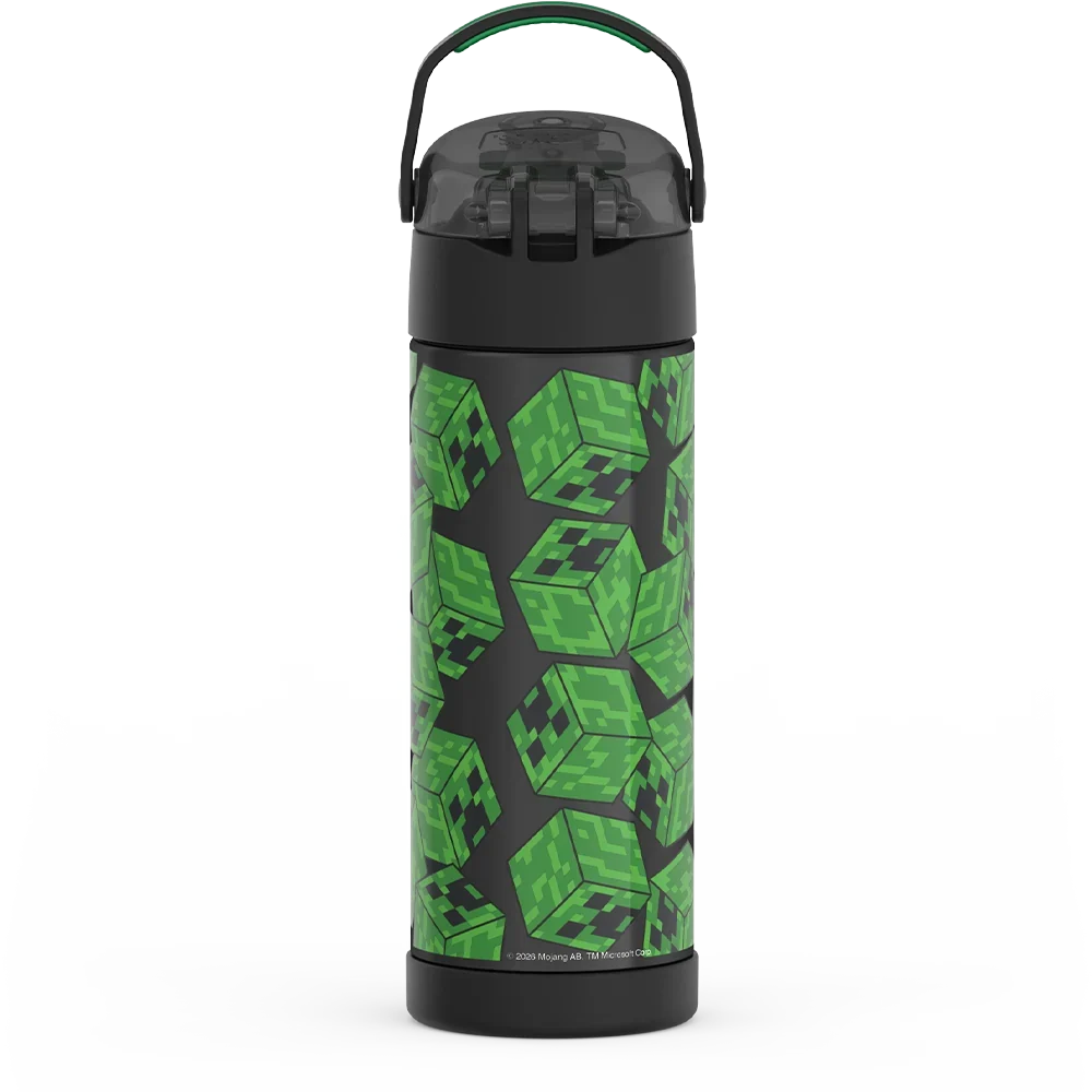 16oz FUNtainer® Water Bottle Minecraft