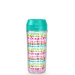 18oz Double Wall Water Bottle Multi Colored Rows