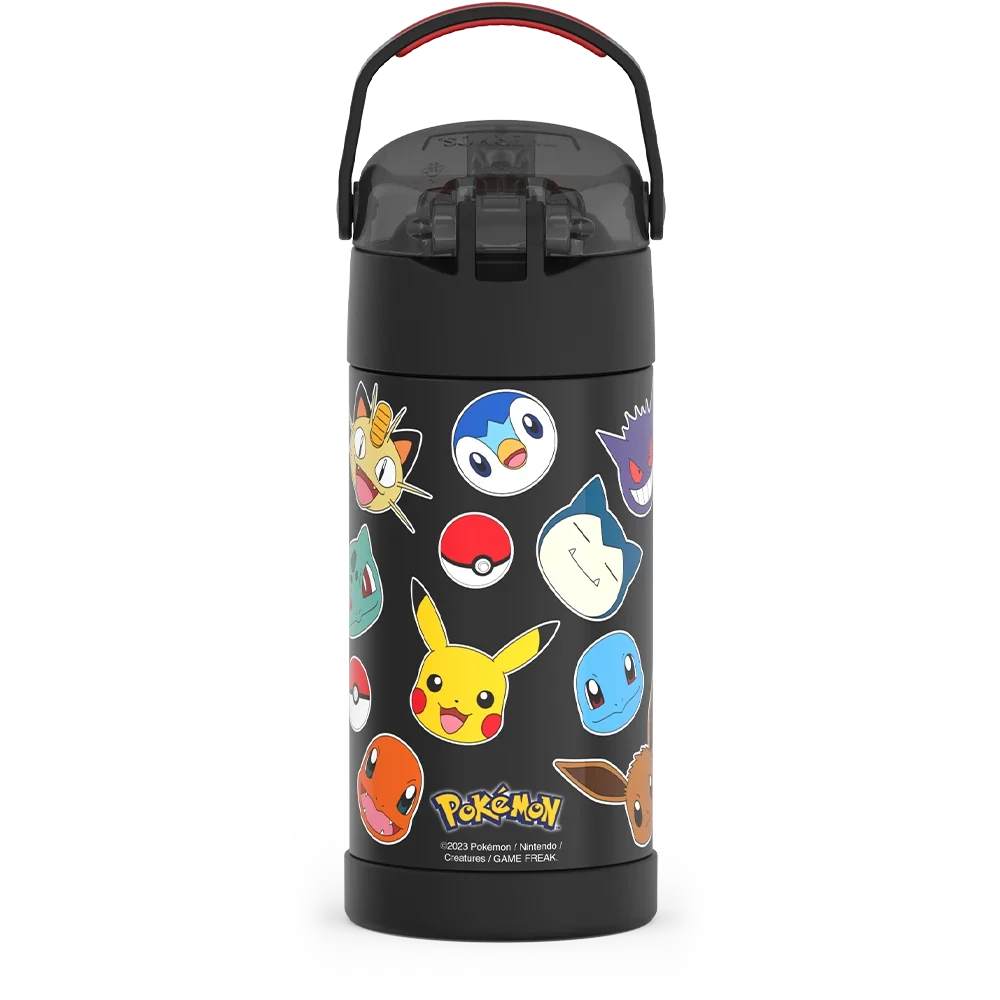 Pokémon Bundle - Novelty Lunch Box, 12oz FUNtainer® Water Bottle, 10oz FUNtainer® Food Jar & Hard Ice