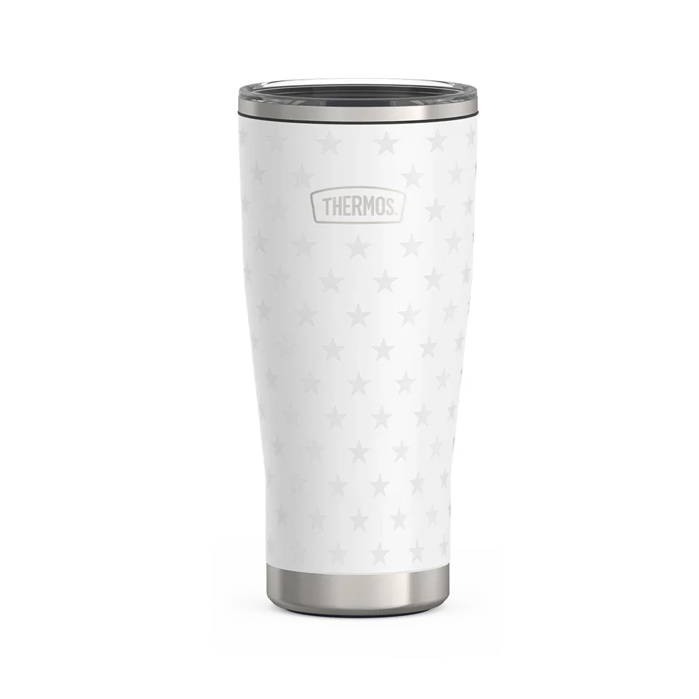 24oz Icon™ Tumbler with Slide Lock Lid - White Stars
