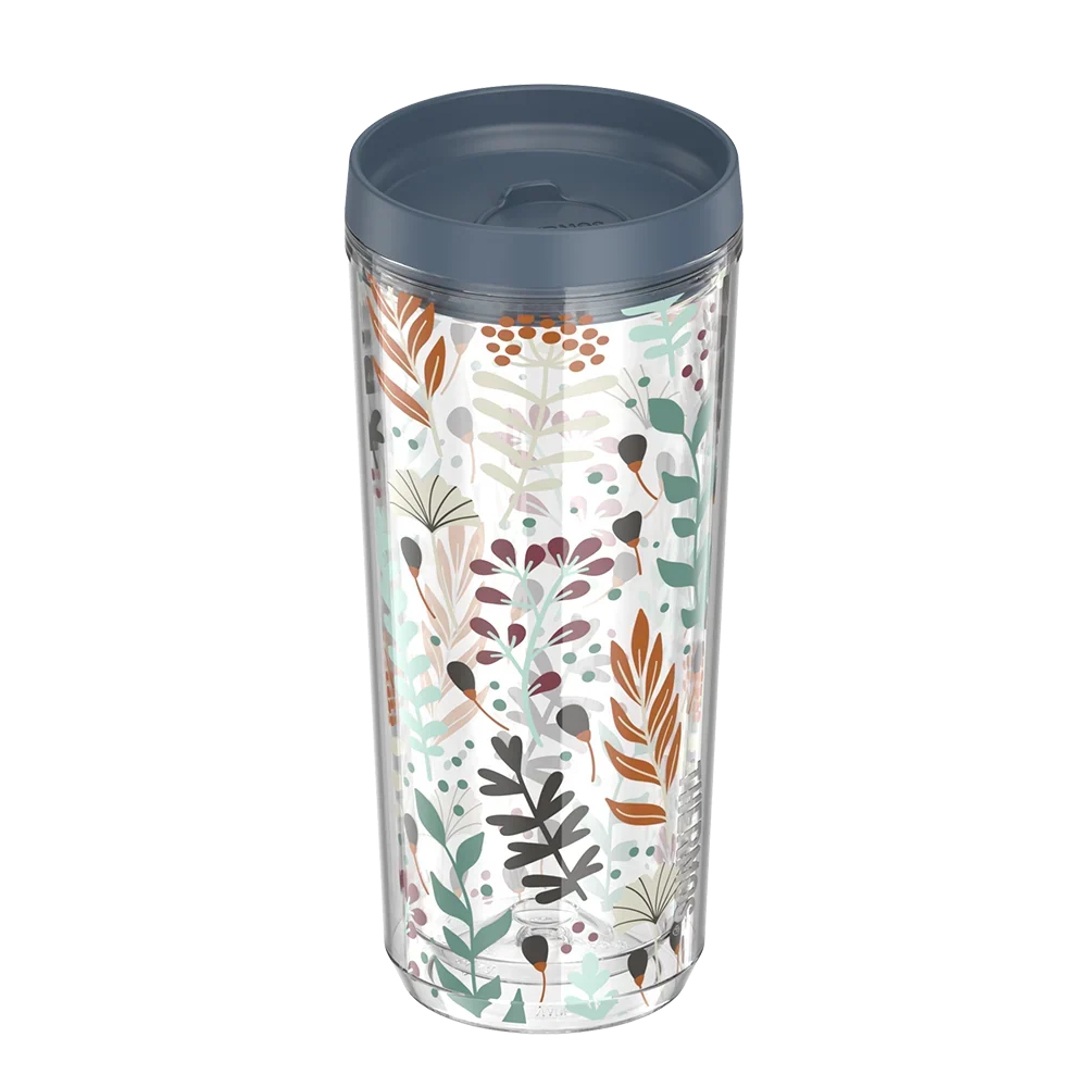 24oz Double Wall Tumbler Whimsical Leaves