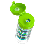 18oz Double Wall Water Bottle Navy Stripes