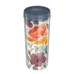 24oz Double Wall Tumbler Watercolor Floral