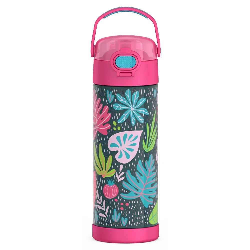 16oz FUNtainer® Water Bottle Patterns with Locking Lid
