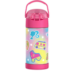 Barbie Bundle - Novelty Barbie Camper Lunch Box, 12oz. FUNtainer Water Bottle and Hard Ice
