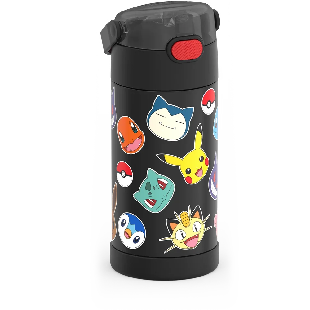 Pokémon Bundle - Novelty Lunch Box, 12oz FUNtainer® Water Bottle, 10oz FUNtainer® Food Jar & Hard Ice