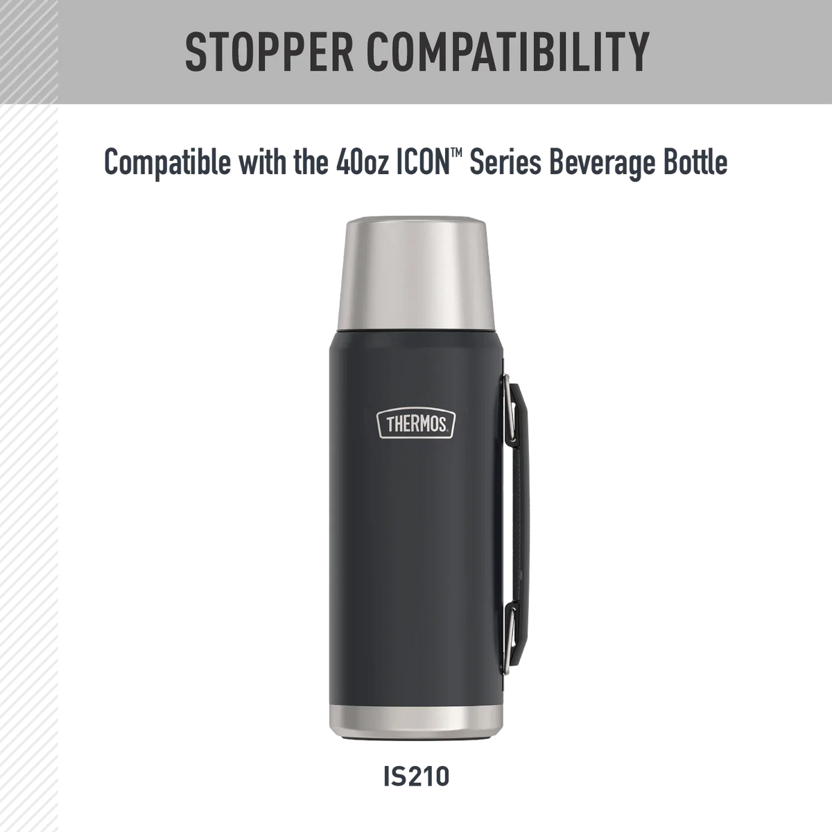 40oz Icon™ Beverage Bottle - Replacement Stopper