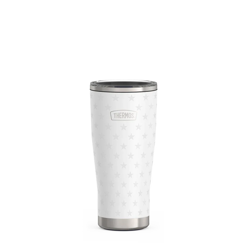24oz Icon™ Tumbler with Slide Lock Lid - White Stars