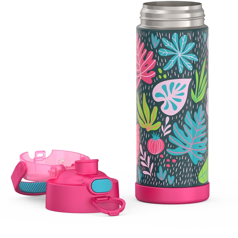 16oz FUNtainer® Water Bottle Patterns with Locking Lid