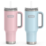 40oz Cup Holder Mug - Sunset Pink & Glacier