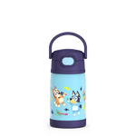 10oz FUNtainer® Water Bottle Bluey with Straw