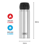 16oz Stainless Steel Direct Drink Bottle