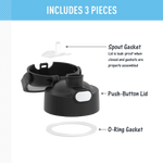 FUNtainer® Water Bottle - Replacement Spout Lid