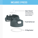 FUNtainer® Water Bottle - Replacement Spout Lid