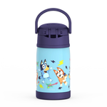 10oz FUNtainer® Water Bottle Bluey with Straw