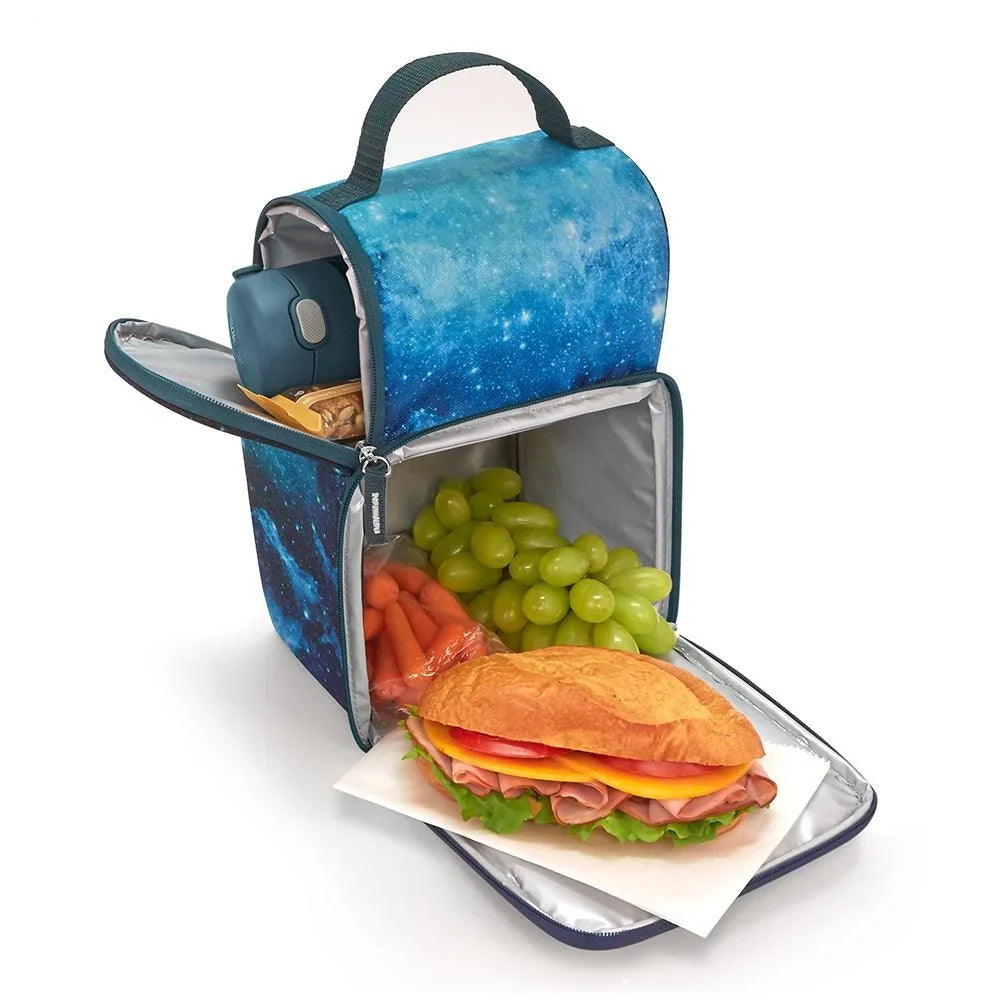 Dual Compartment Lunch Box Galaxy Teal
