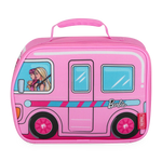 Barbie Bundle - Novelty Barbie Camper Lunch Box, 12oz. FUNtainer Water Bottle and Hard Ice
