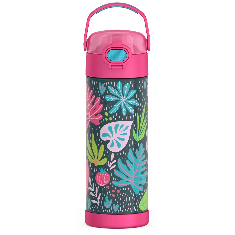 16oz FUNtainer® Water Bottle Patterns with Locking Lid
