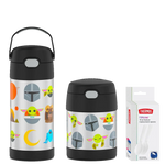 Mandalorian 12oz FUNtainer® Water Bottle & 10oz Food Jar Bundle