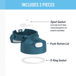 FUNtainer® Water Bottle - Replacement Spout Lid