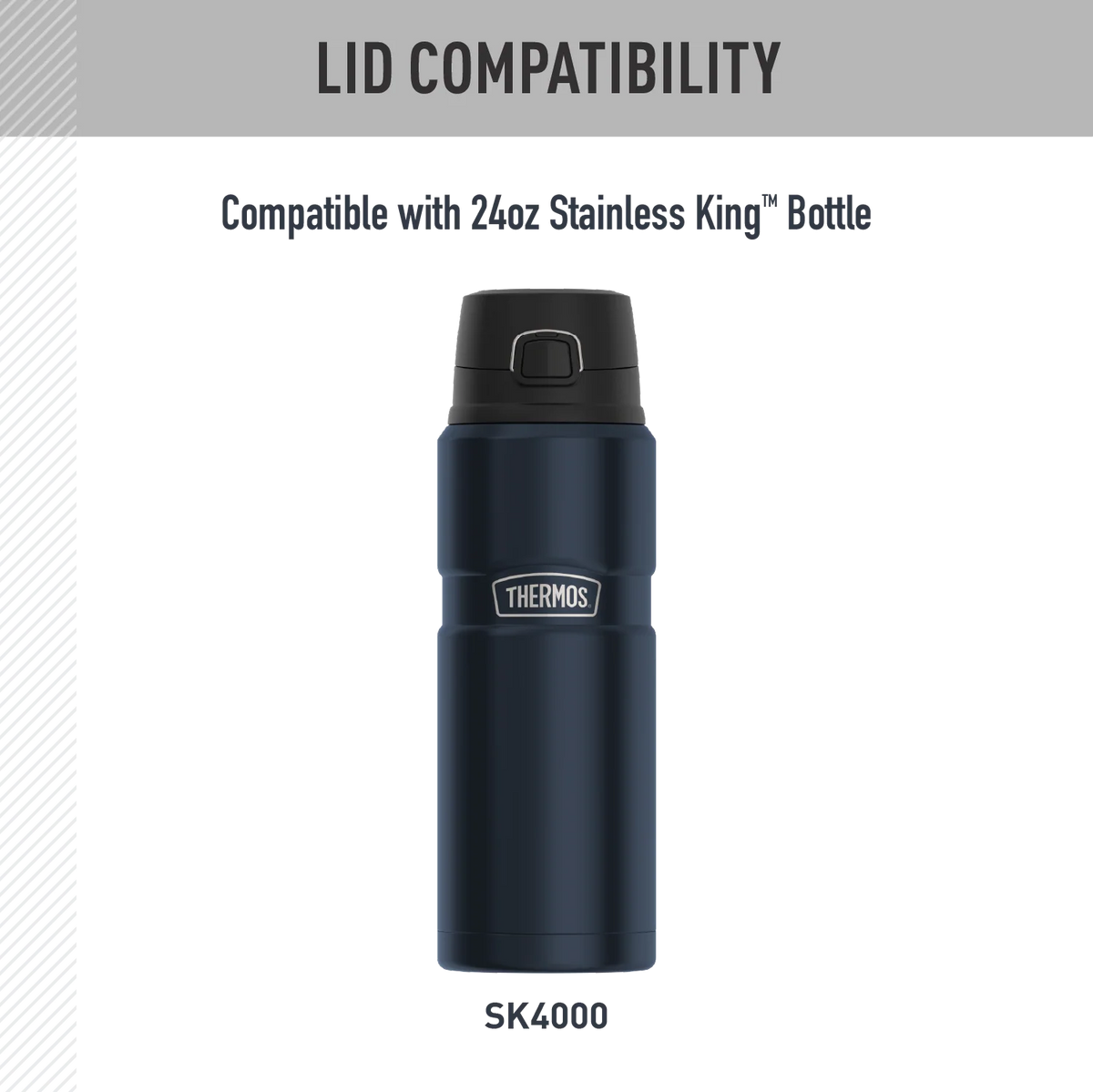 24oz Stainless King™ Direct Drink Bottle - Replacement Lid