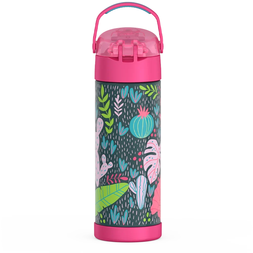 16oz FUNtainer® Water Bottle Patterns with Locking Lid