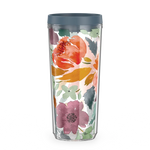 24oz Double Wall Tumbler Watercolor Floral