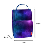 Tween Dual Lunch Box Galaxy Navy/purple