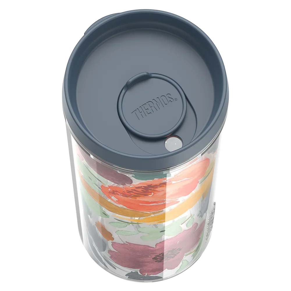 24oz Double Wall Tumbler Watercolor Floral