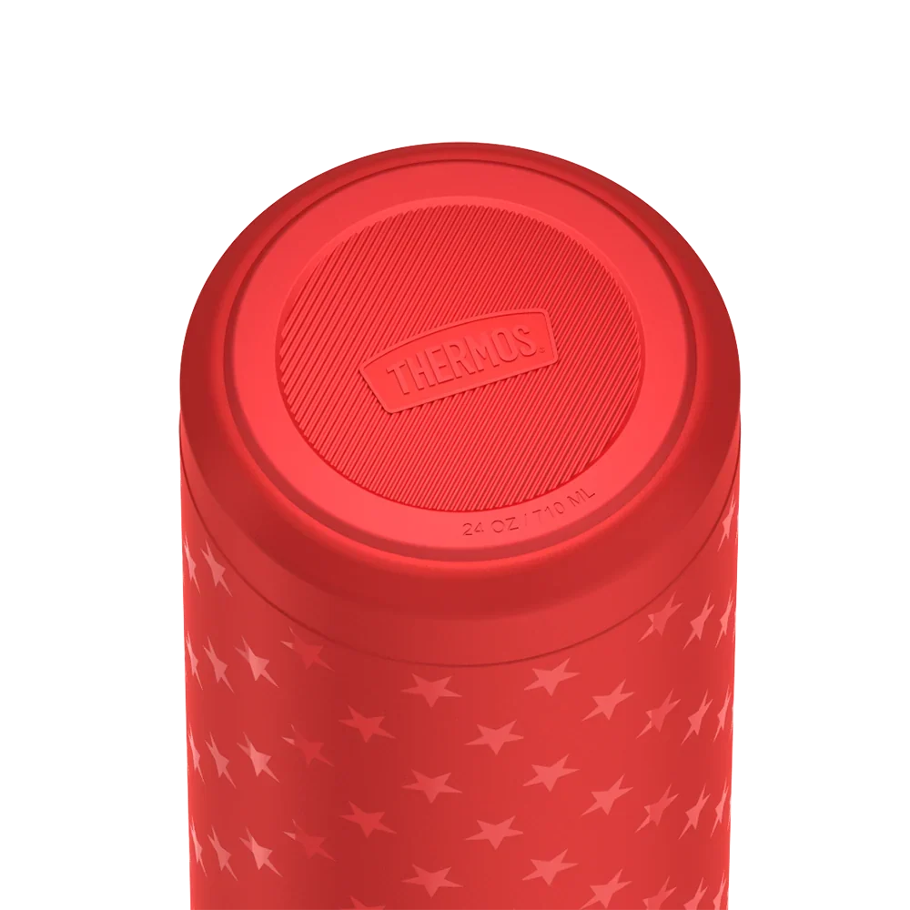 24oz Icon™ Water Bottle with Spout - Red Stars